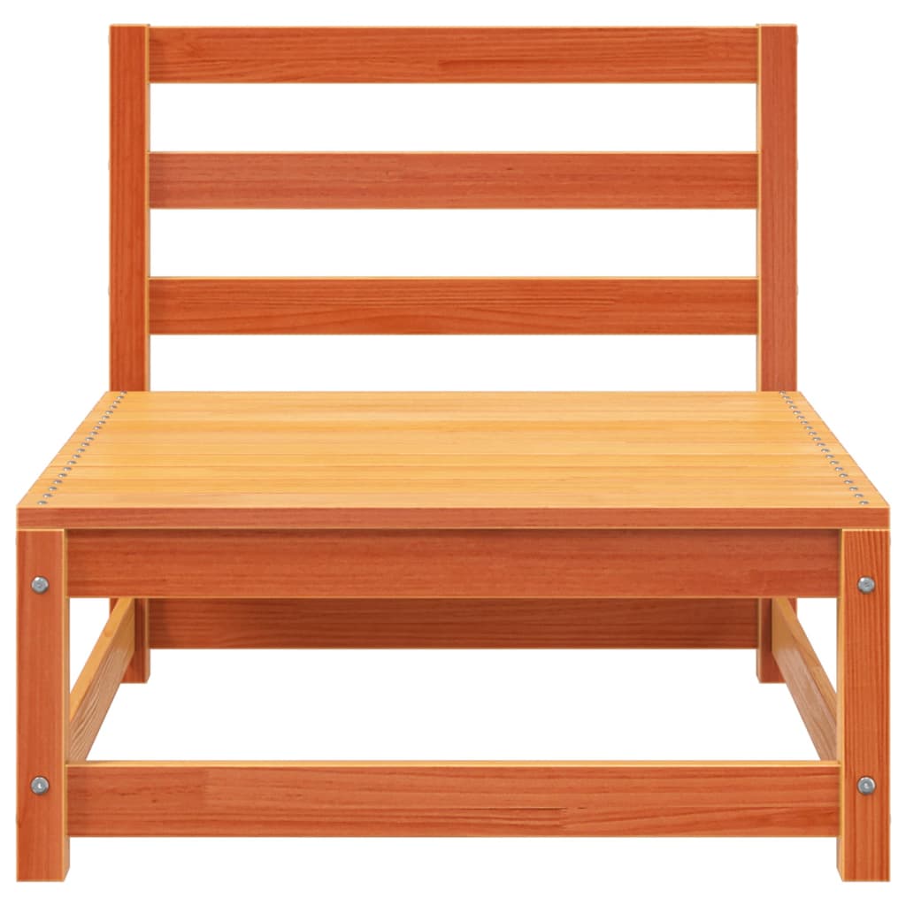 vidaXL Градински кресла без подлакътници 2бр восъчнокафяв 70x70x67 см