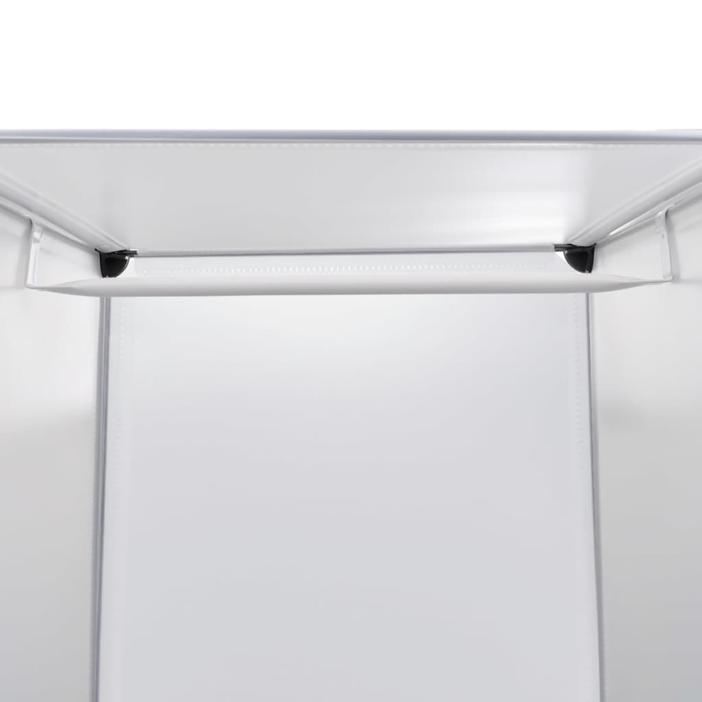 vidaXL Модулен гардероб с 9 отделения, бял, 37 x 115 x 150 см