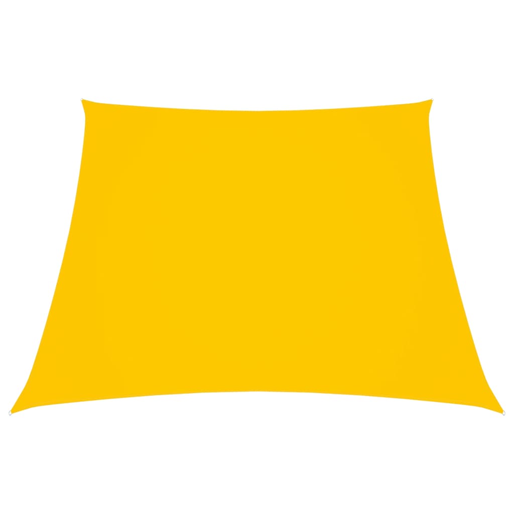 vidaXL Платно-сенник, Оксфорд текстил, трапец, 2/4x3 м, жълто
