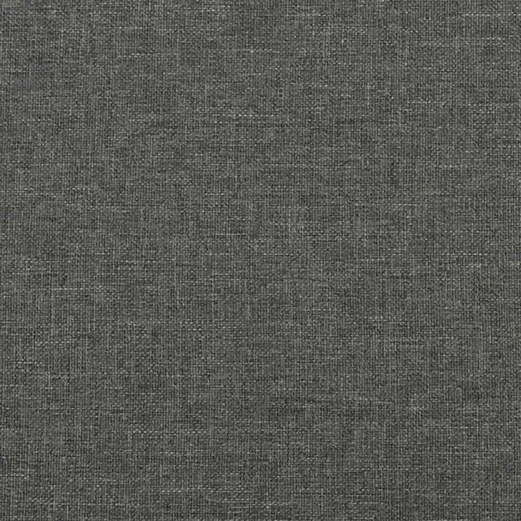 vidaXL Горна табла за легло, тъмносива, 80x7x78/88 см, плат