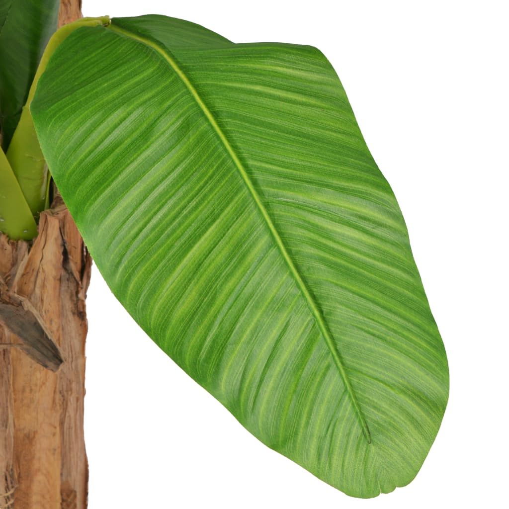 vidaXL Изкуствено растение банан в саксия, 250 см, зелено