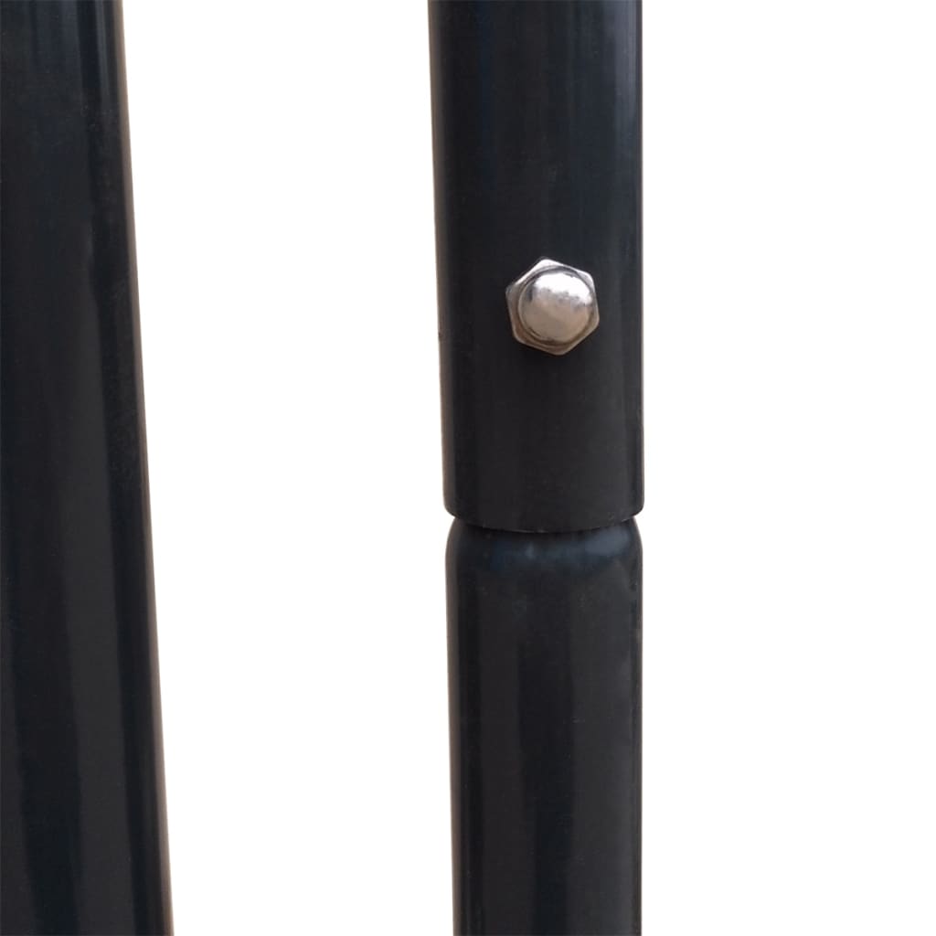 vidaXL Градинска оградна врата, 100x100 см, антрацитно сиво