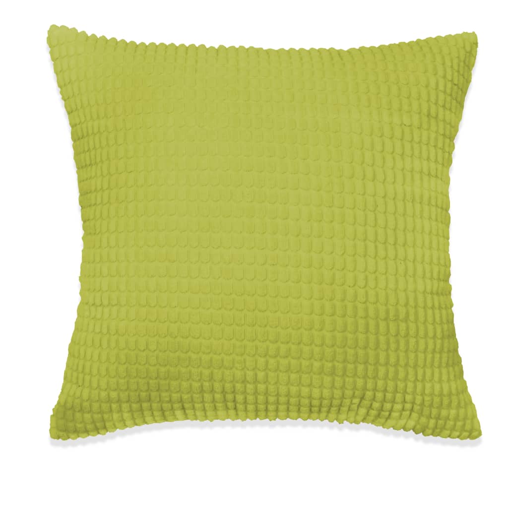 vidaXL Комплект възглавници, 2 бр, велур, 60x60 см, зелен