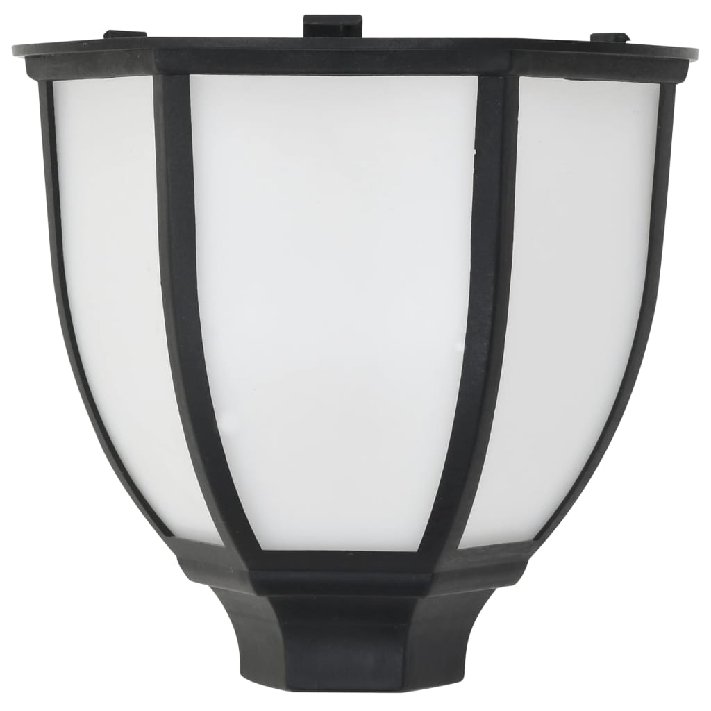 vidaXL Градински соларни лампи, 3 бр, LED, черни