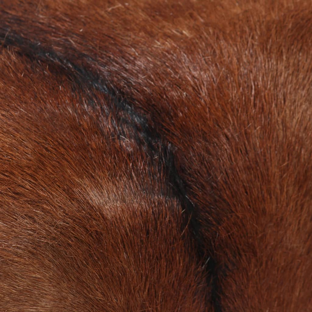 vidaXL Табуретка, естествена козя кожа, 40x30x45 см