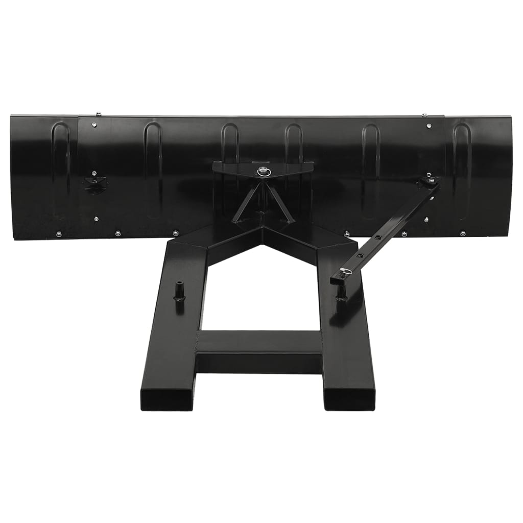 vidaXL Снежен плуг за мотокар, 150x38 см, черен