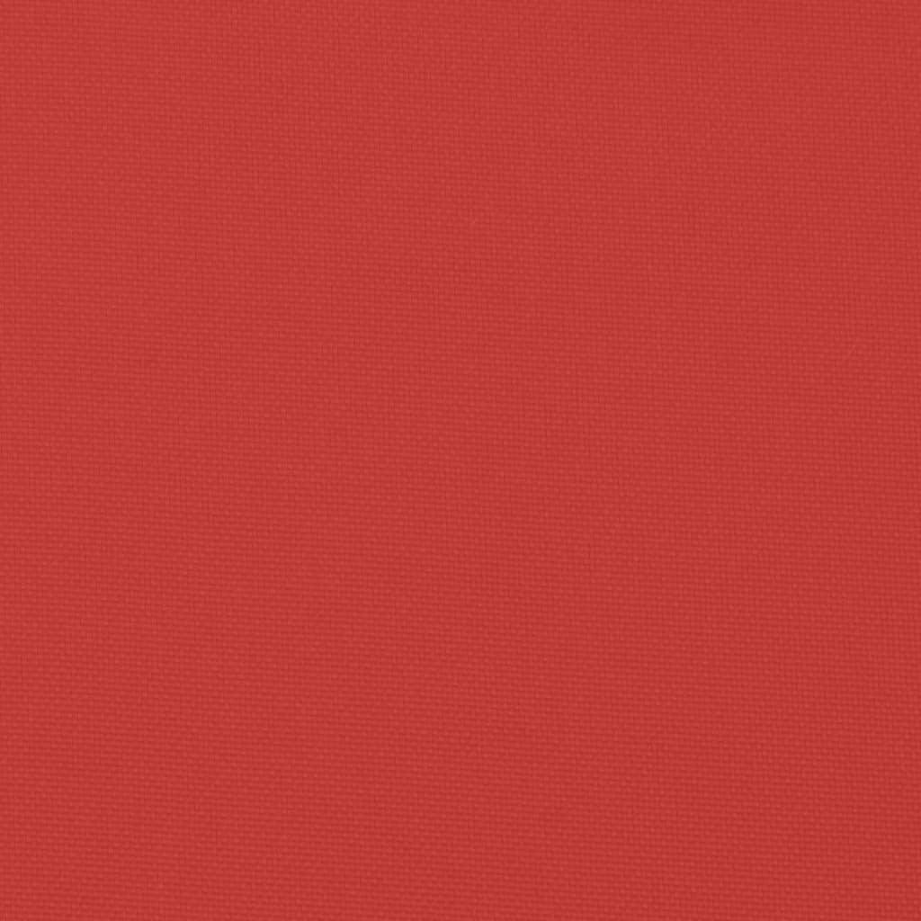 vidaXL Палетна възглавница, червена, 60x40x12 см, текстил