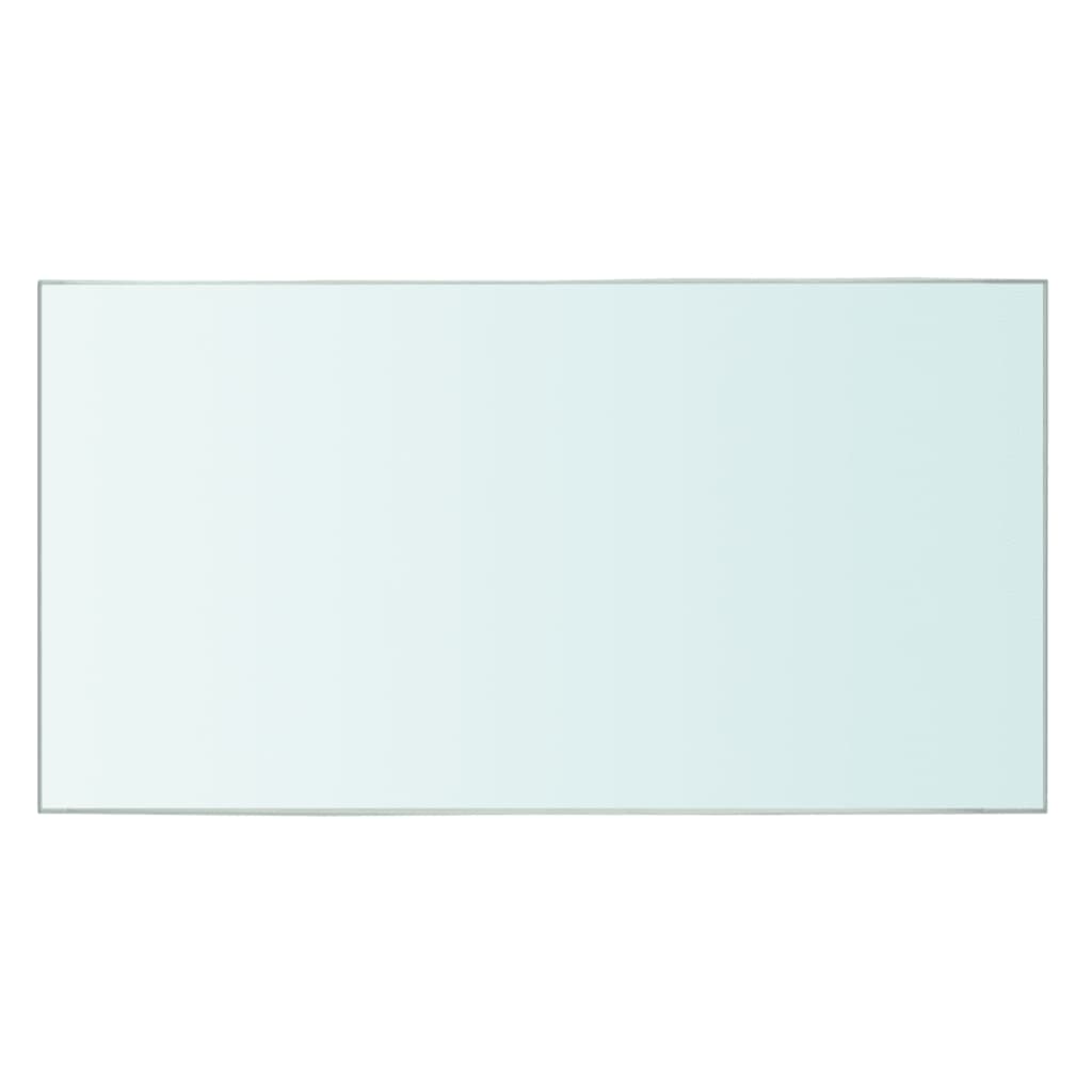 vidaXL Плоча за рафт, прозрачно стъкло, 30 x 12 см