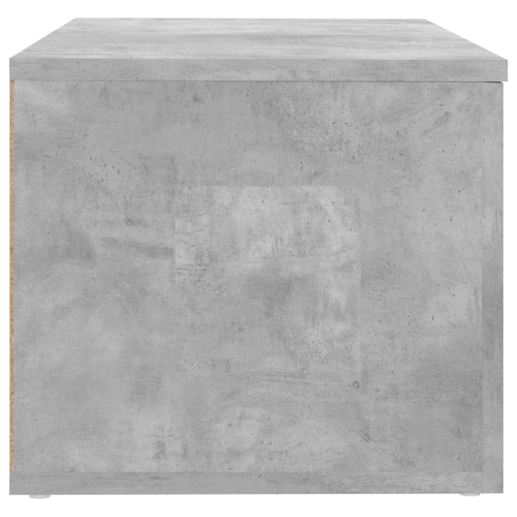vidaXL ТВ шкаф, бетонно сиво, 80x34x30 см, ПДЧ