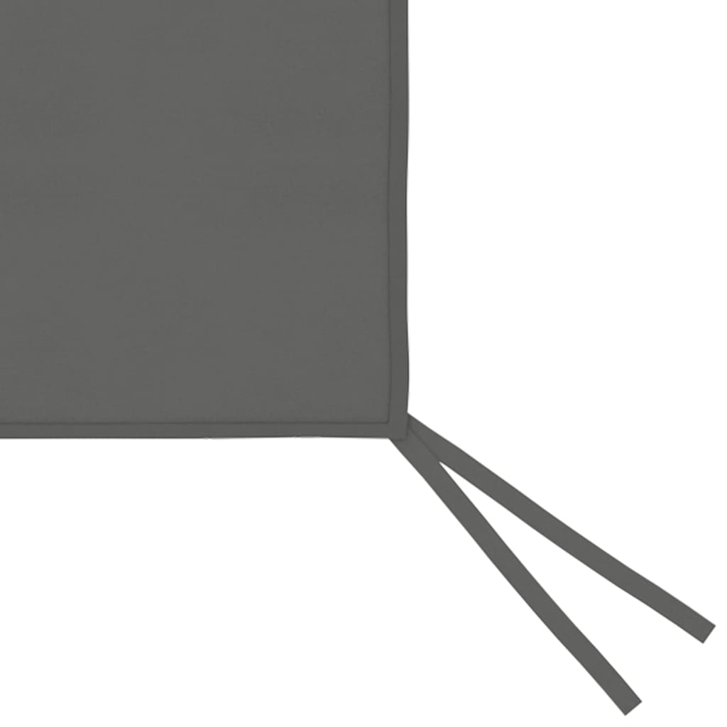 vidaXL Странична стена за шатра с прозорци, 4x2 м, антрацит
