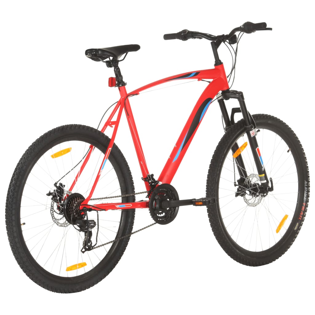 vidaXL Планински велосипед 21 скорости 29 цола 58 см рамка червен