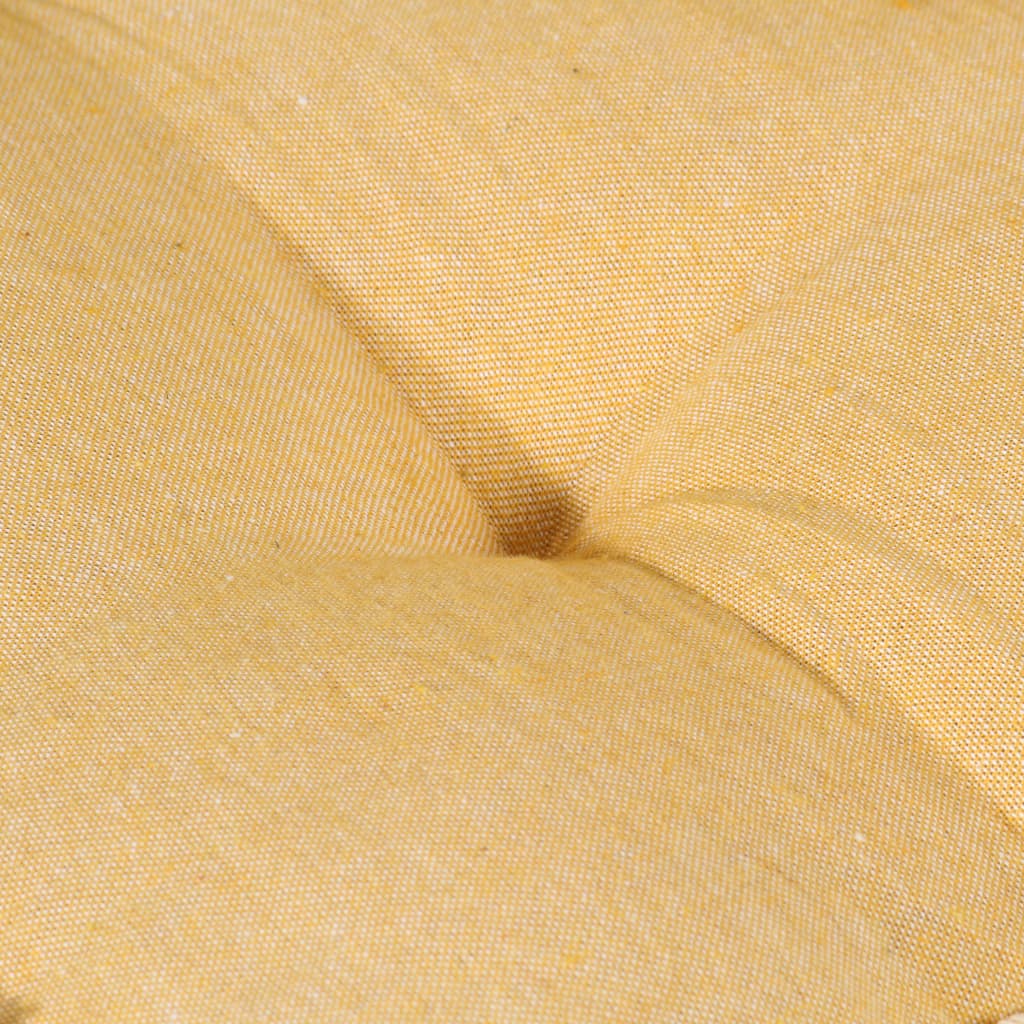 vidaXL Възглавница за палетен диван, жълта, 120x80x10 см