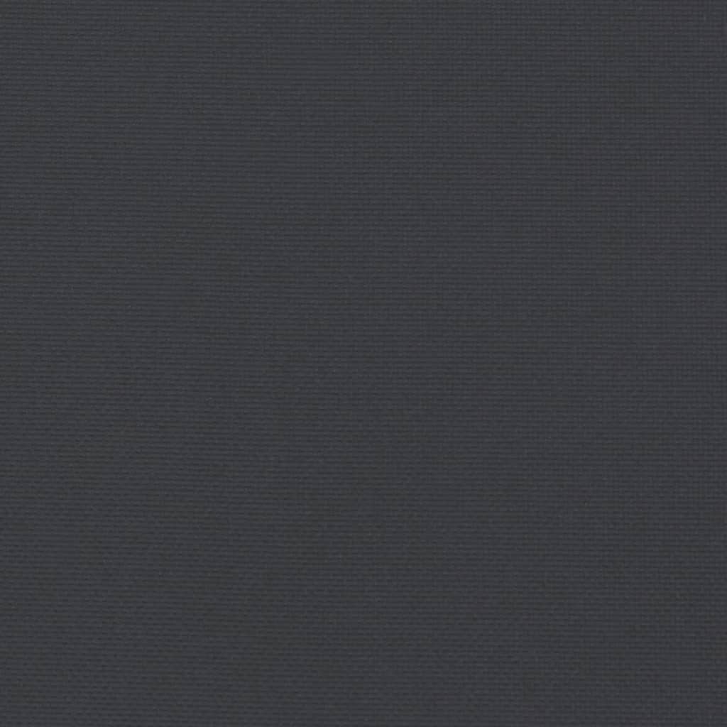 vidaXL Възглавница за стол шезлонг черна (75+105)x50x3 см
