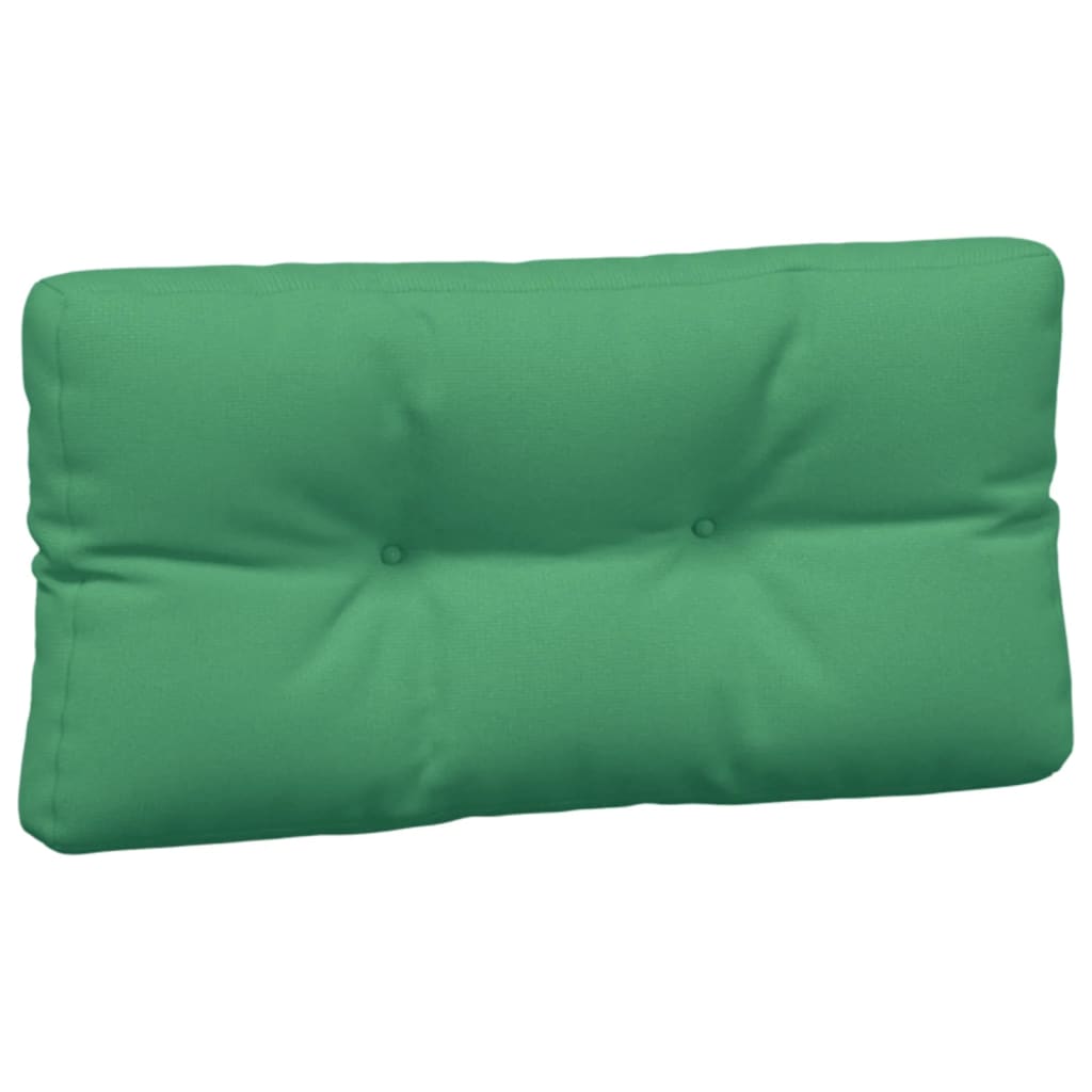 vidaXL Палетни възглавници, 3 бр, зелени, текстил