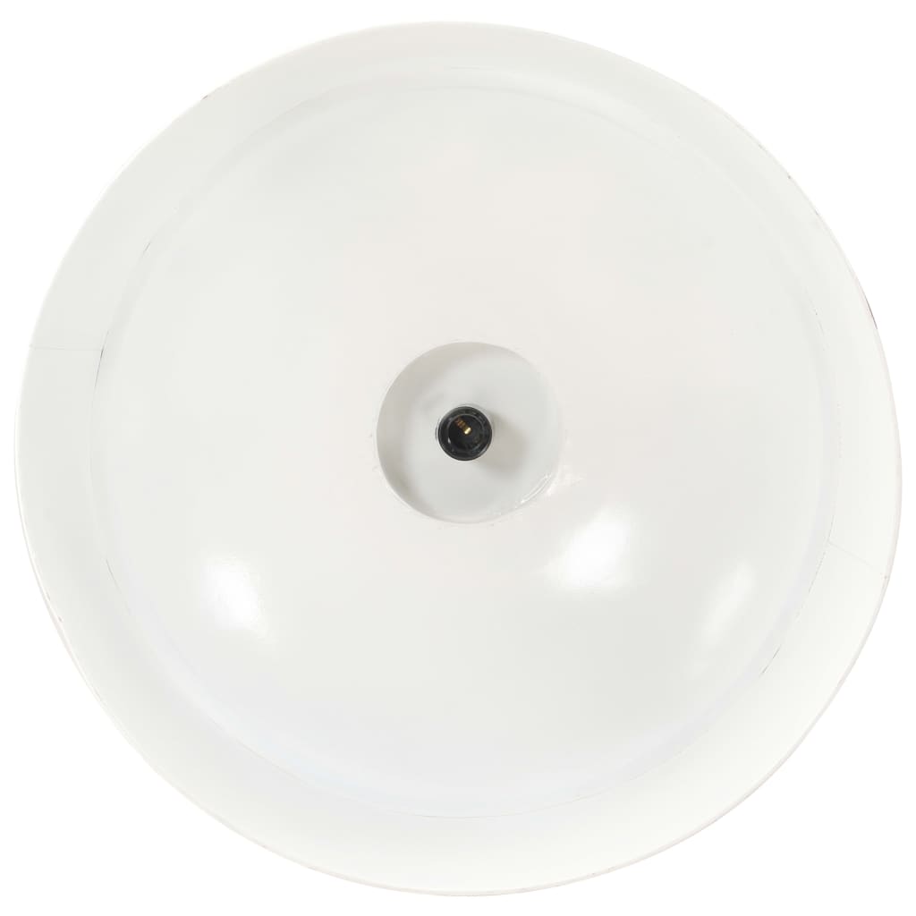 vidaXL Индустриална пенделна лампа, 42 см, бяла, E27