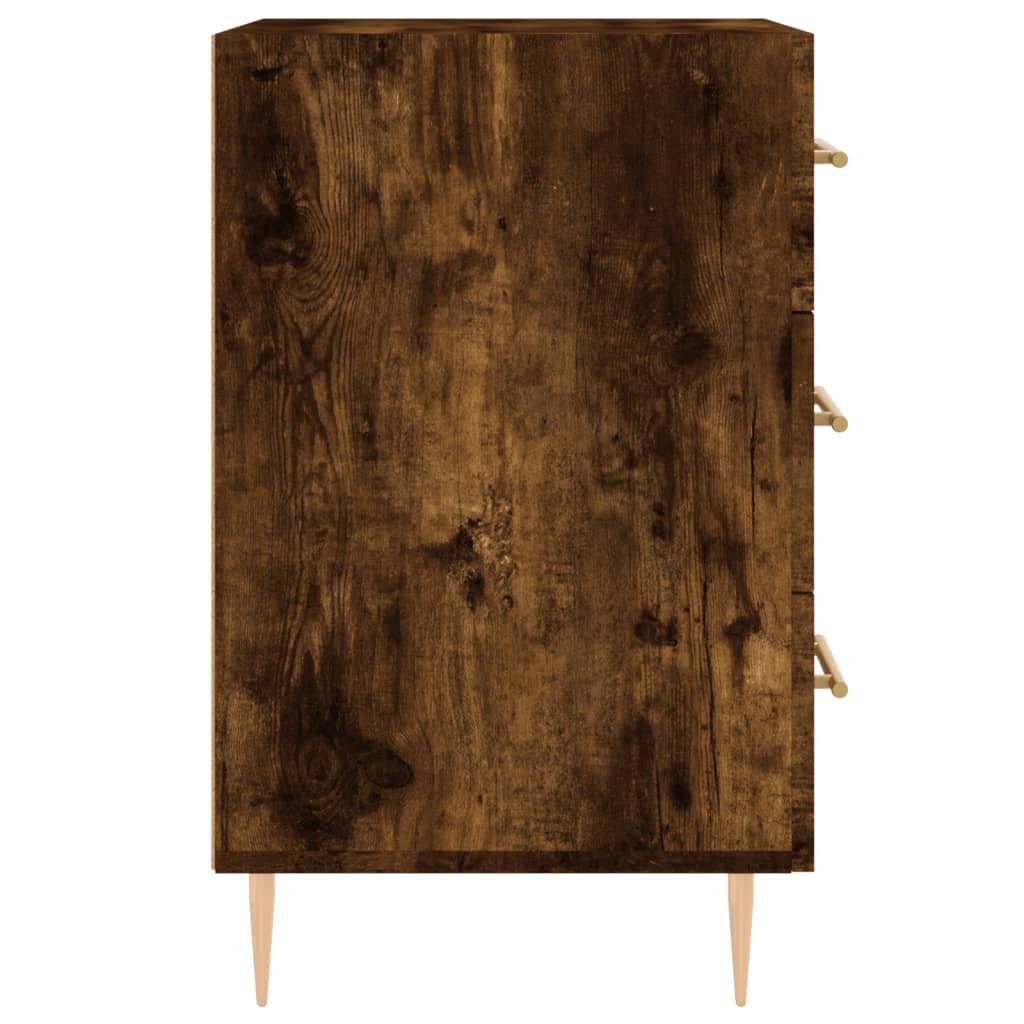 vidaXL Нощно шкафче, опушен дъб, 40x40x66 см, инженерно дърво