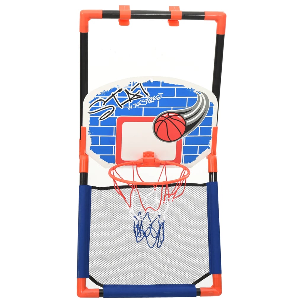 vidaXL Детски баскетболен комплект многофункционален за под или стена