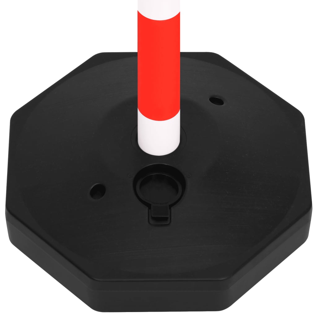 vidaXL Комплект сигнални колчета с 10 м пластмасова верига