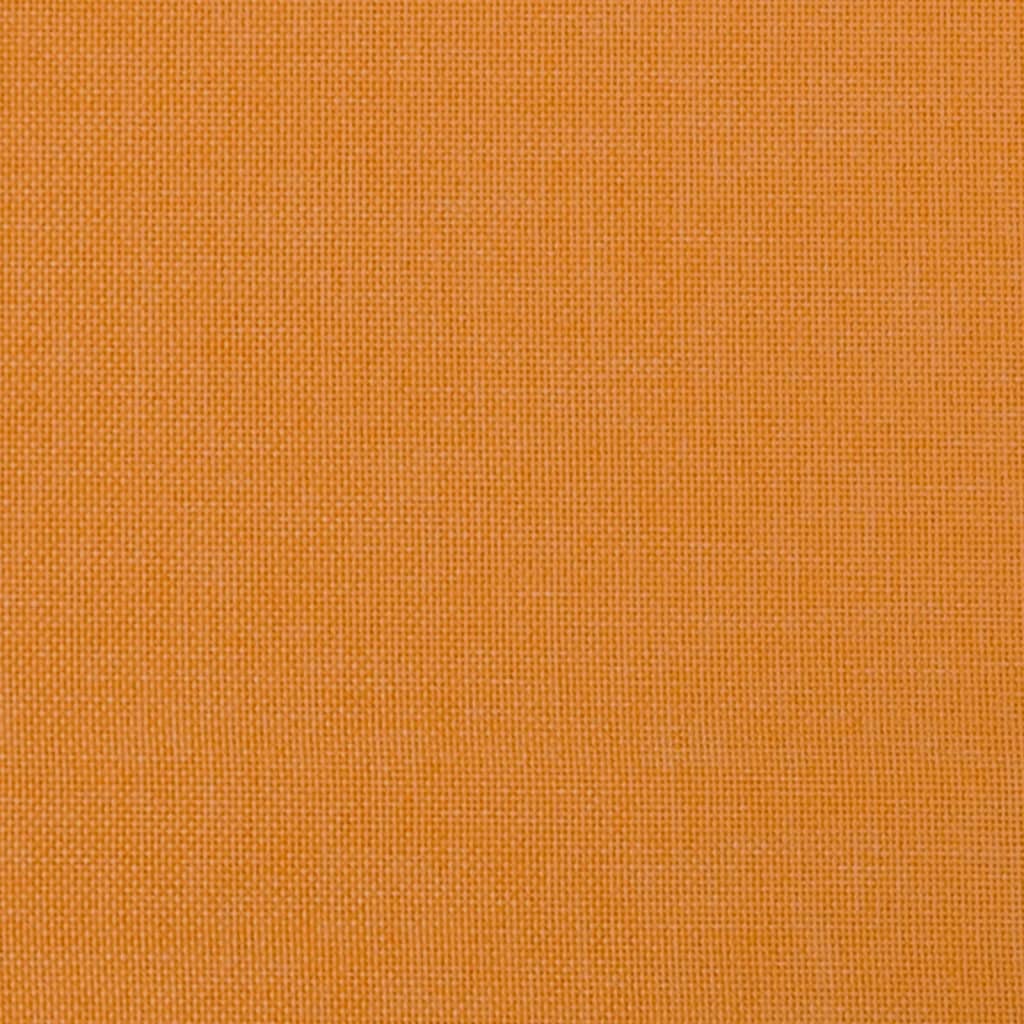 vidaXL Гейминг стол с опора за крака, черно и оранжево, плат