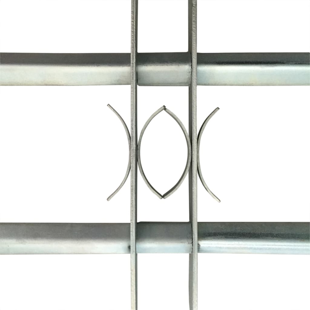 vidaXL Регулируема решетка за прозорци с 2 напречни пръта 700-1050 мм