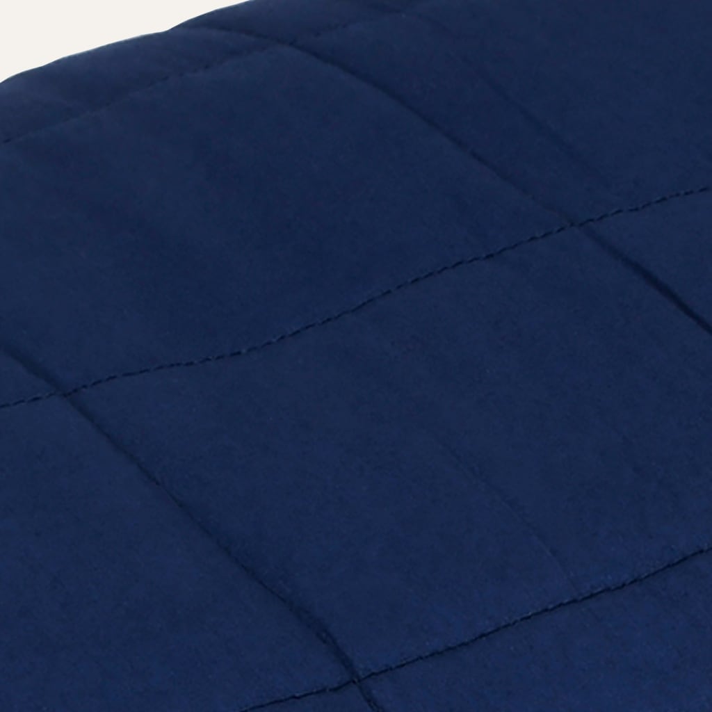 vidaXL Утежнено одеяло синьо 220x240 см 15 кг плат