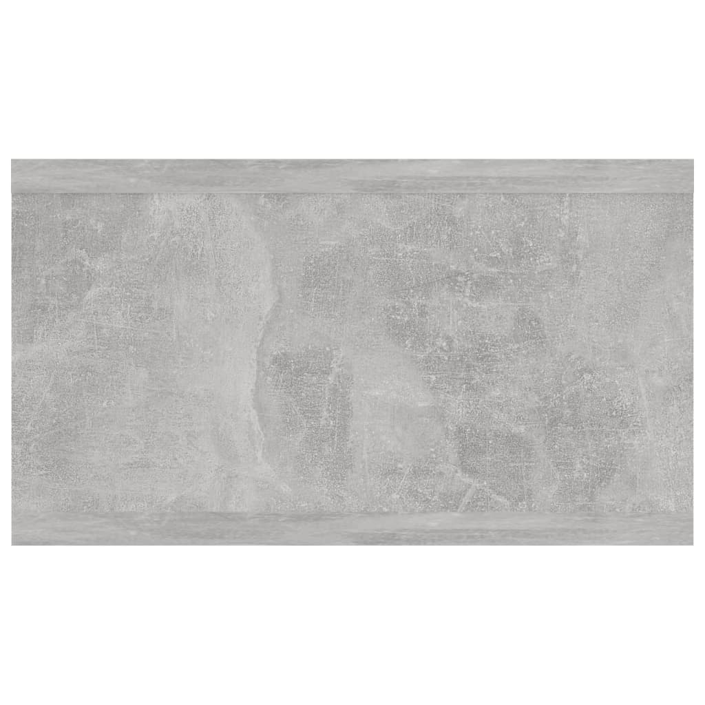 vidaXL Стенен рафт, бетонно сив, 102x30x17 см, ПДЧ