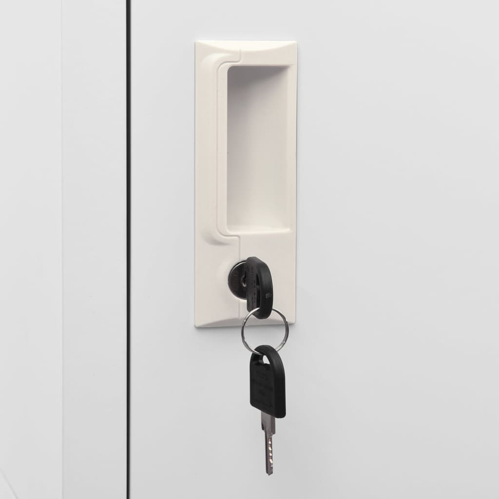 vidaXL Заключващ се шкаф с 2 отделения, 38x45x180 cм