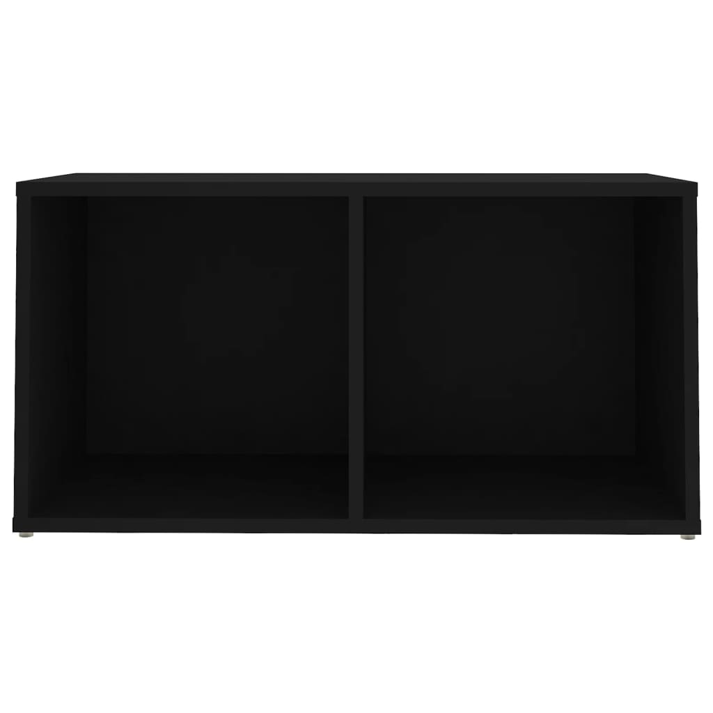 vidaXL ТВ шкаф, черен, 72x35x36,5 см, ПДЧ