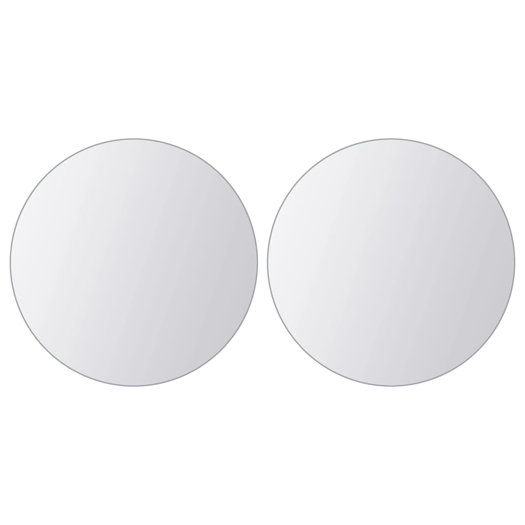 vidaXL Огледални плочки, 16 бр, кръгло стъкло