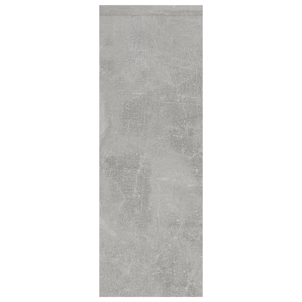 vidaXL Стенен рафт, бетонно сив, 45,1x16x45,1 см, ПДЧ