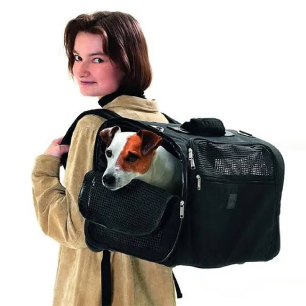 FLAMINGO Чанта за куче Smart Trolley Norton черна 54x25,5x36,5см 31470