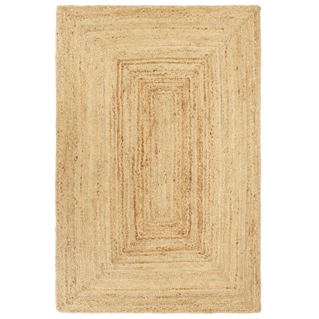 vidaXL Ръчно тъкан килим от юта, 180x250 см
