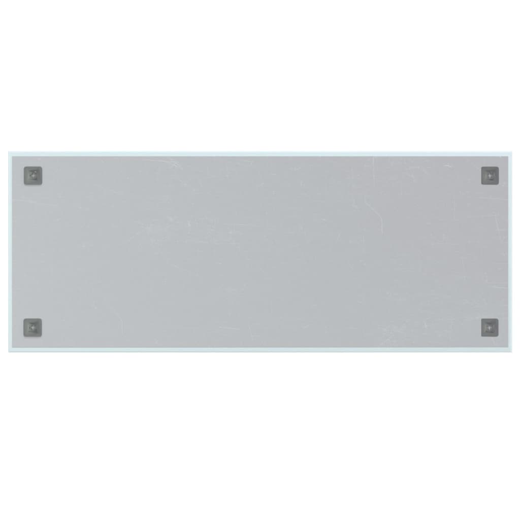 vidaXL Магнитна дъска за стена, бяла, 100x40 см, закалено стъкло