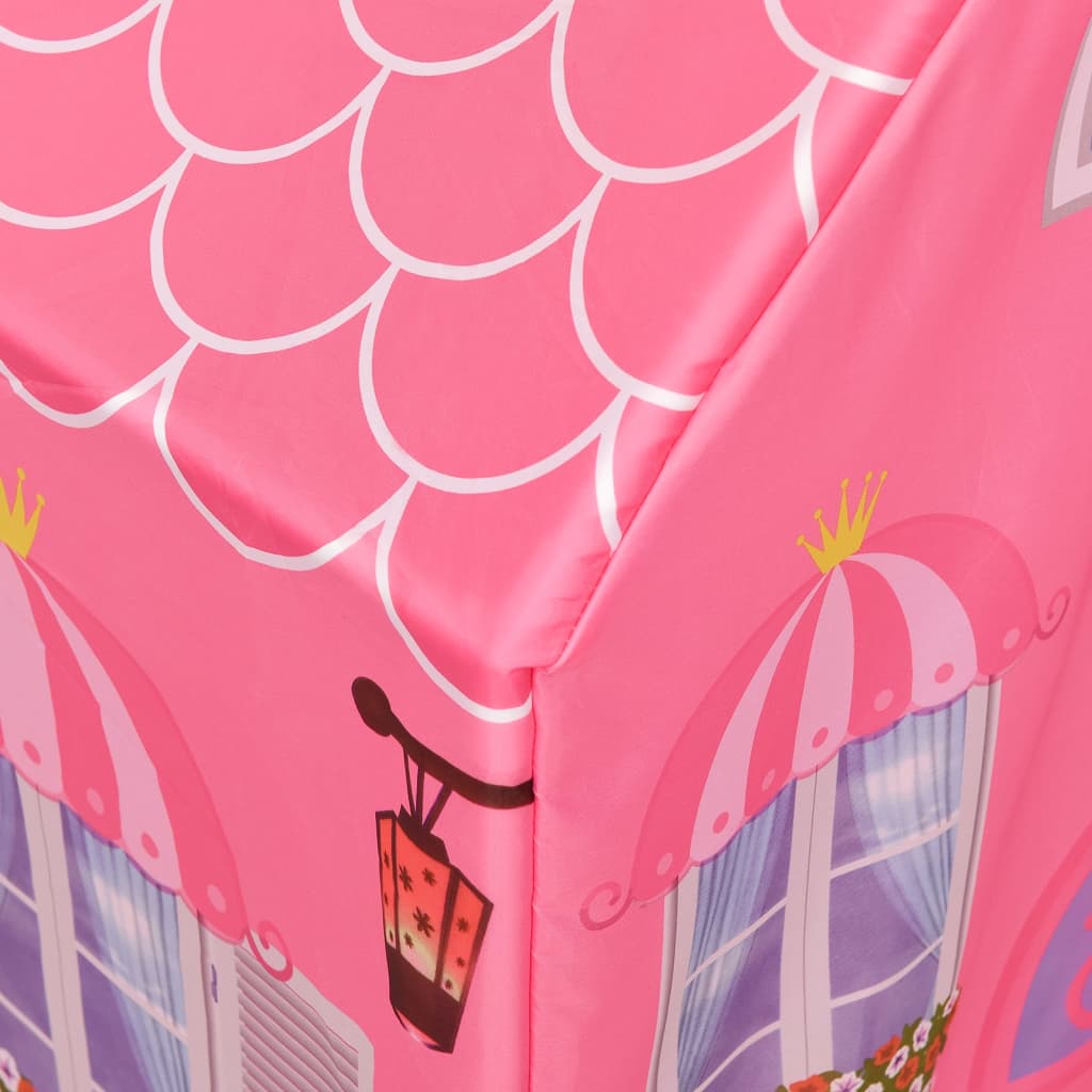 vidaXL Детска палатка за игра, розова, 69x94x104 см