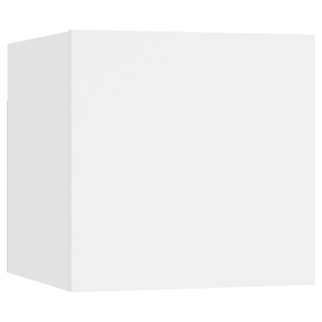 vidaXL Нощно шкафче, бялo, 30,5x30x30 см, ПДЧ