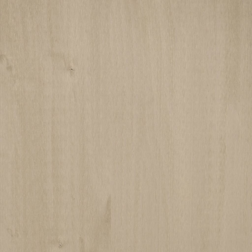 vidaXL Кафе маса HAMAR, меденокафява, 100x55x35 см, борово дърво масив