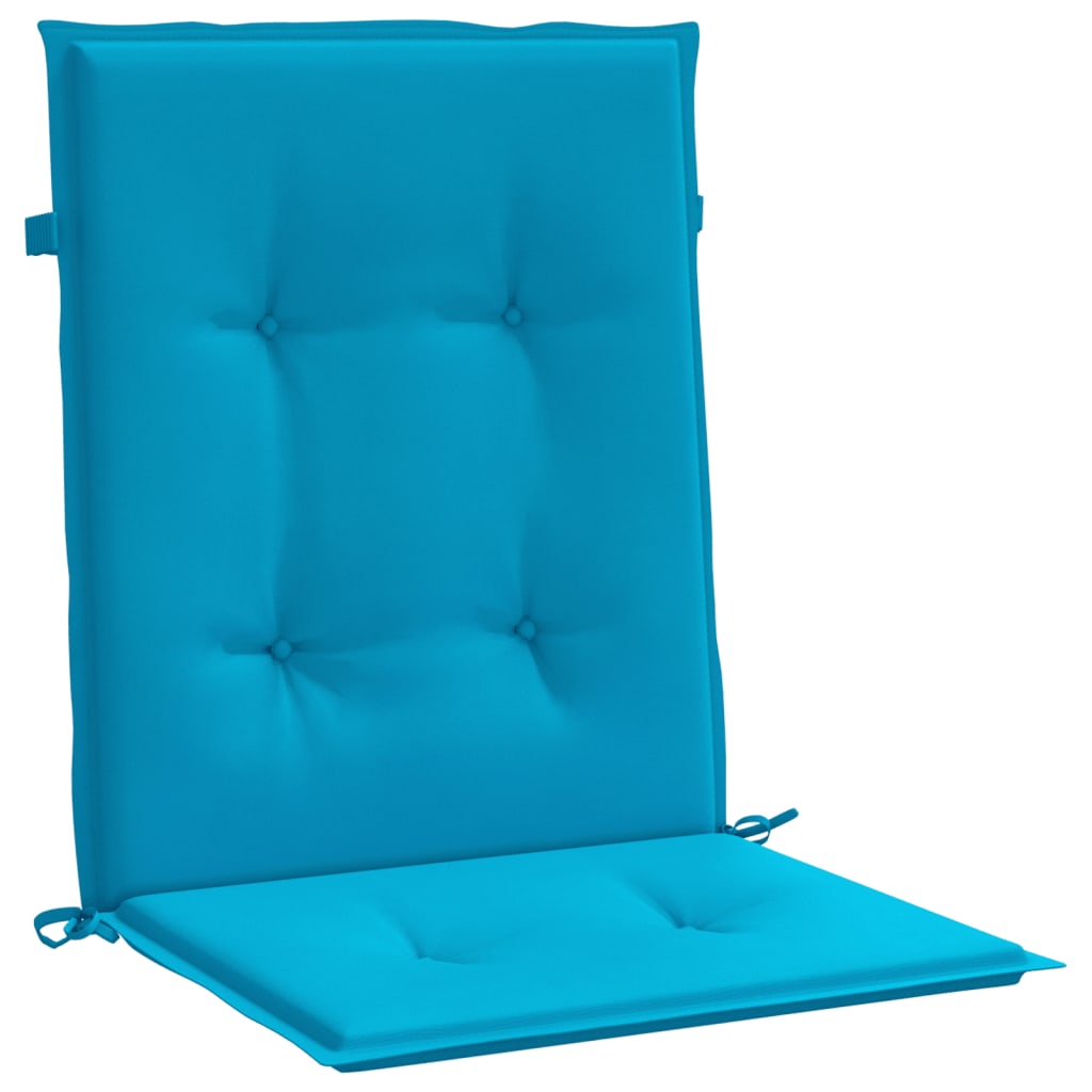 vidaXL Възглавници за столове 2 бр сини 100x50x3 см Оксфорд плат