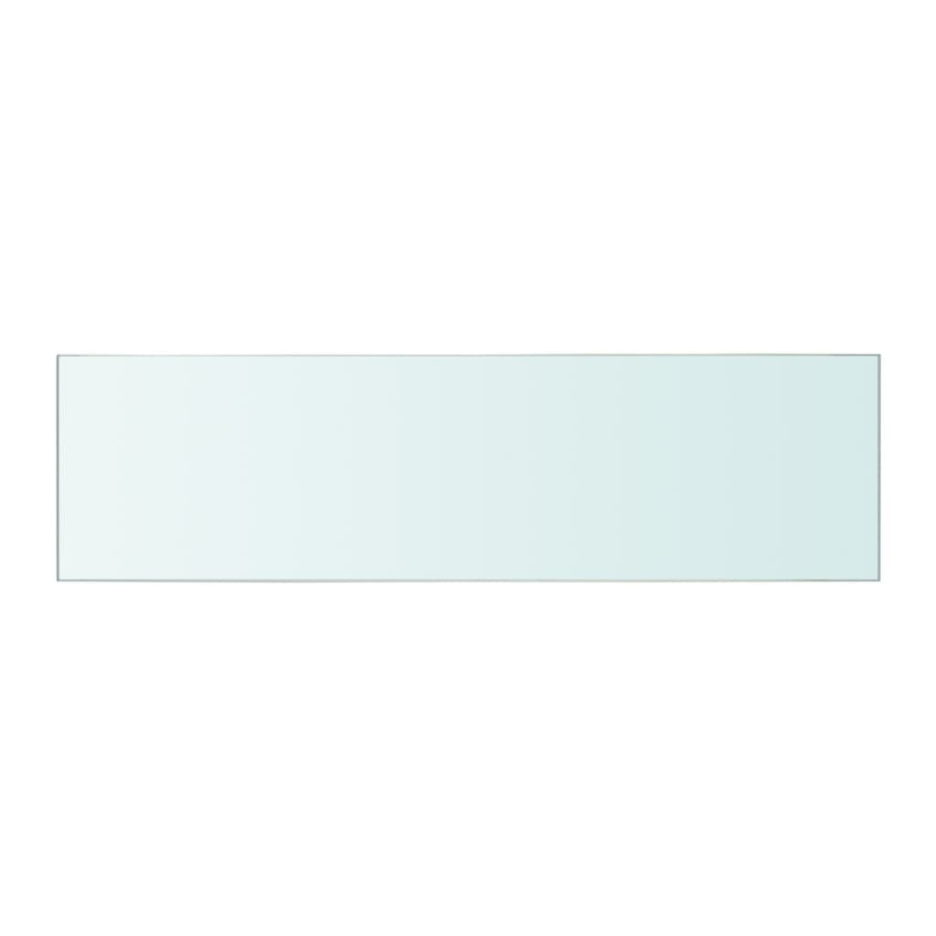 vidaXL Рафтове, 2 бр, панели прозрачно стъкло, 50x12 см