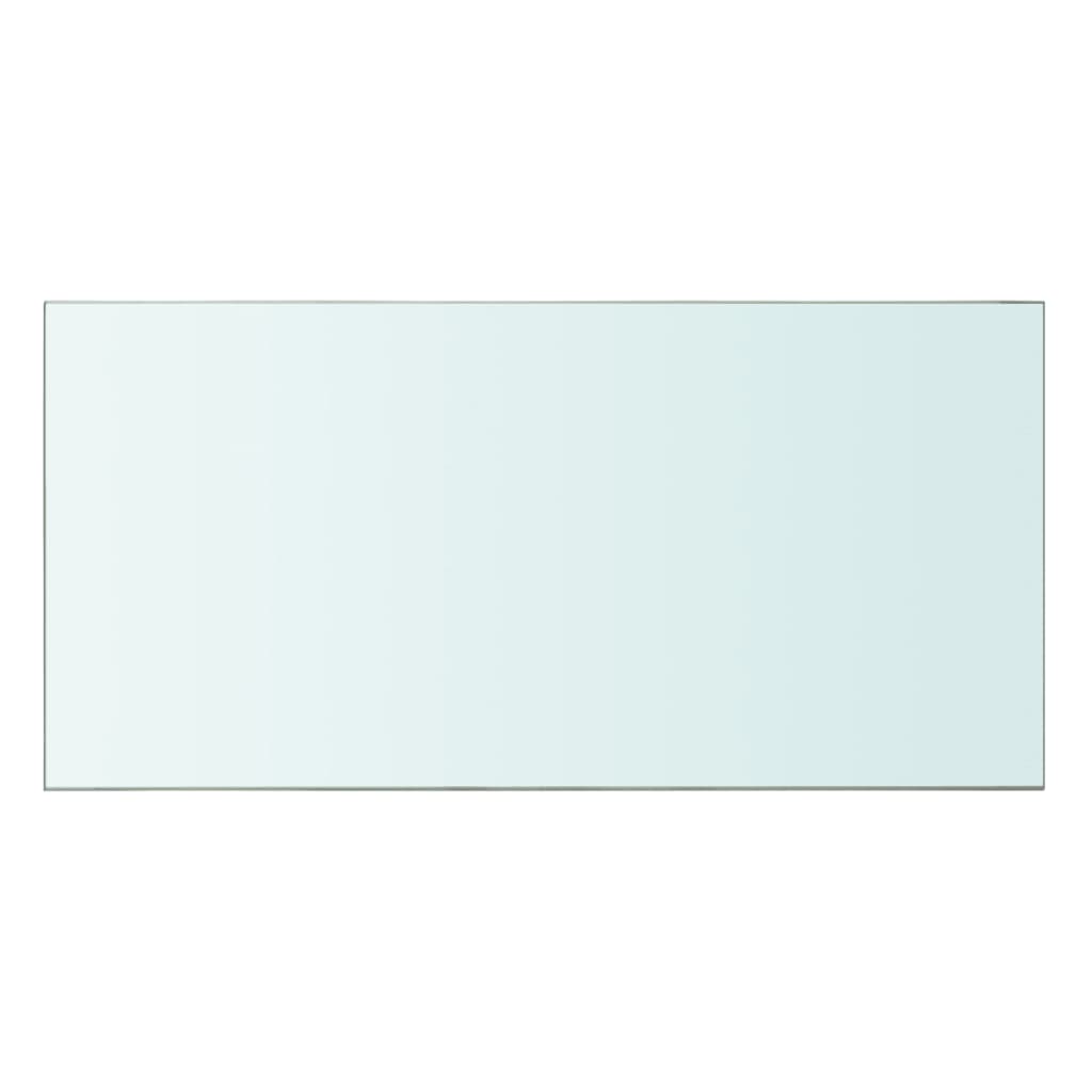 vidaXL Рафтове, 2 бр, панели прозрачно стъкло, 60x30 см