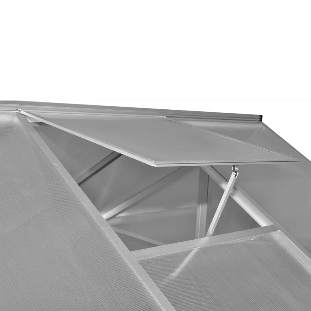 vidaXL Оранжерия подсилен алуминий 3,46 м²