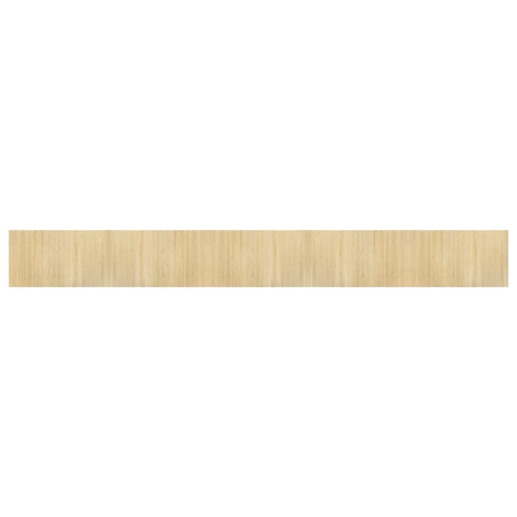 vidaXL Килим, правоъгълен, светъл натурален, 60x500 см, бамбук