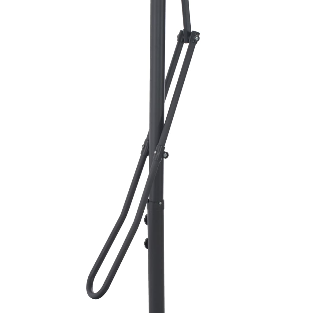 vidaXL Градински чадър със стоманен прът, теракота, 300x230 см