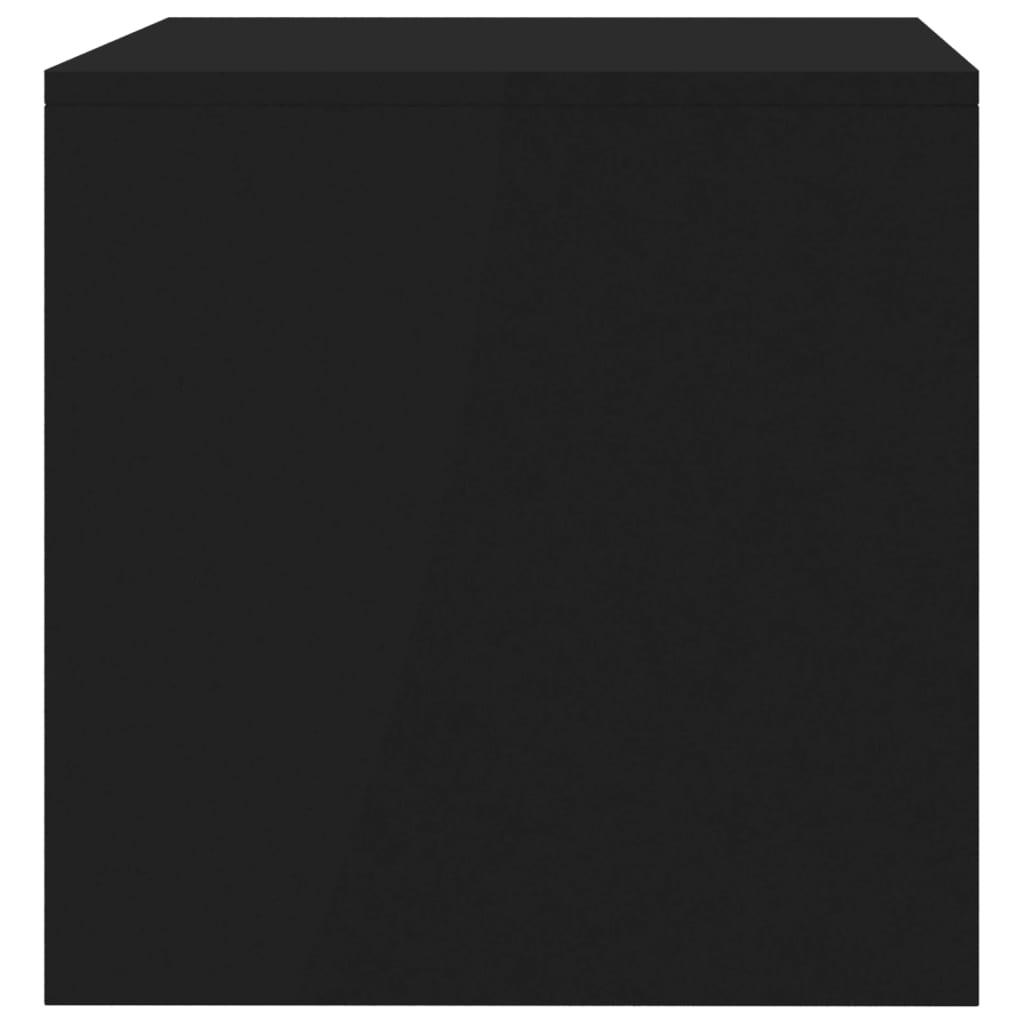 vidaXL ТВ шкаф, черен, 80x40x40 см, ПДЧ