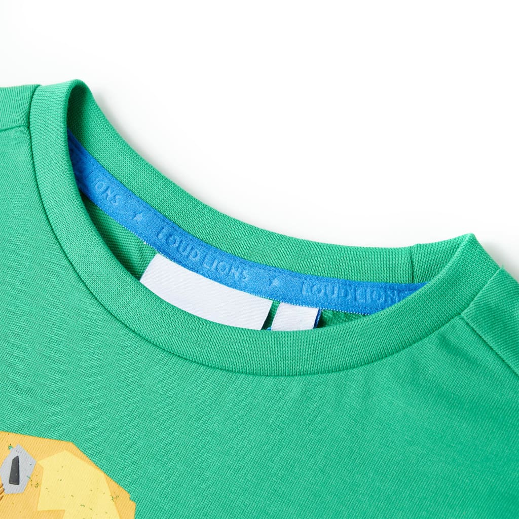 Детска тениска, зелена, 92
