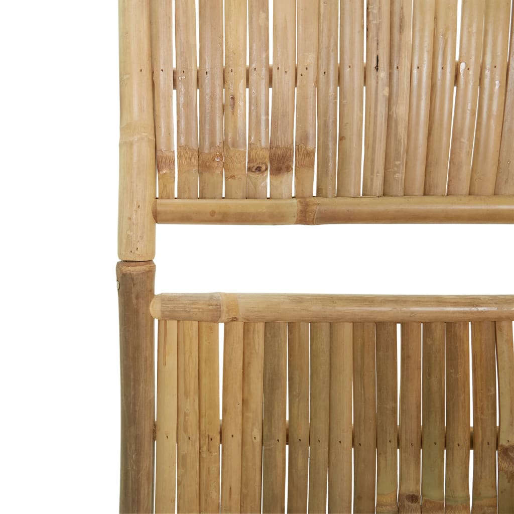 vidaXL Параван за стая, 3 панела, бамбук, 120x180 cм