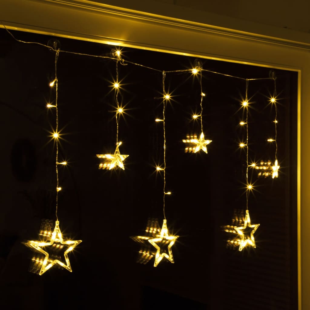 HI Светеща завеса със звезди Fairy с 63 LED