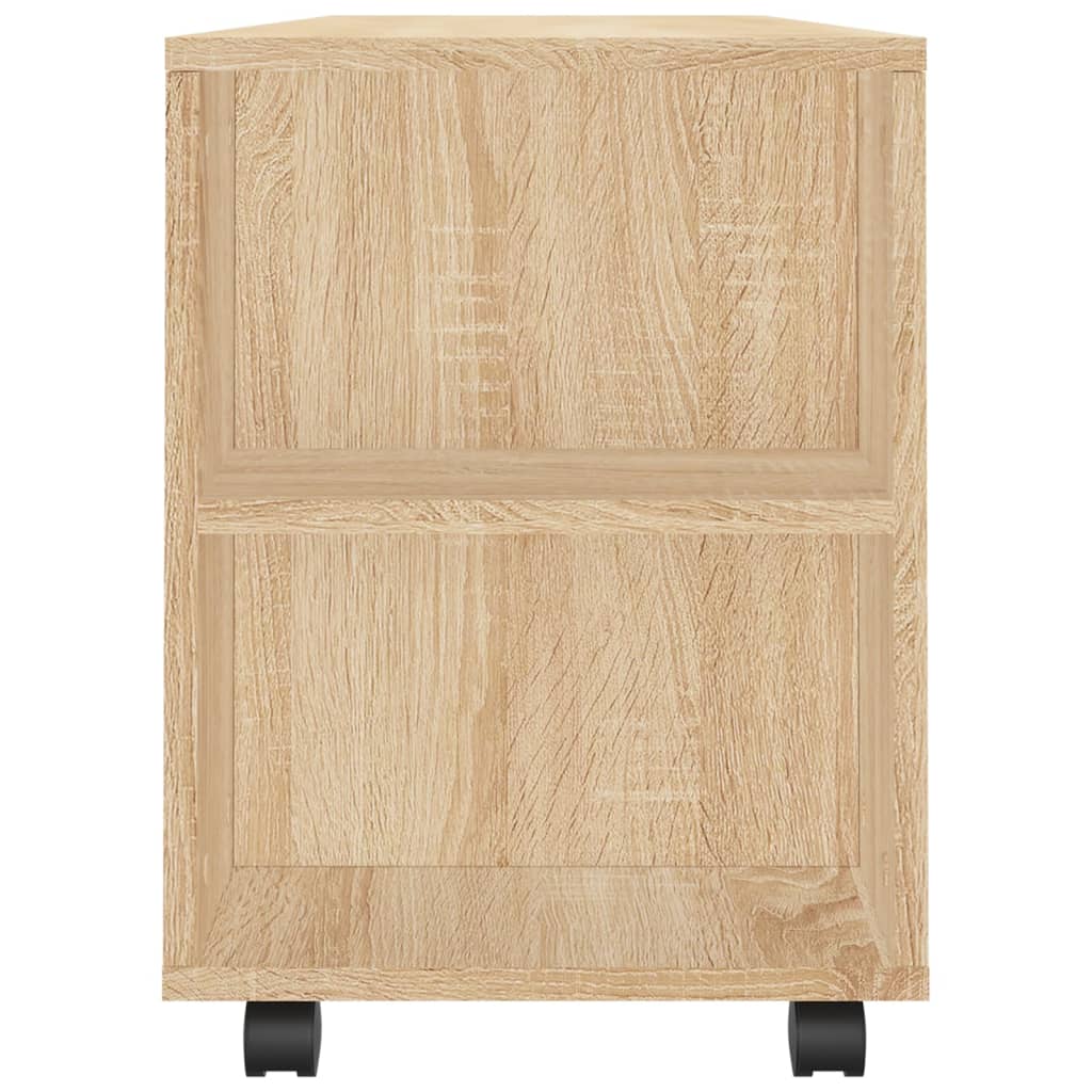 vidaXL ТВ шкаф, сонома дъб, 102x34,5x43 см, инженерно дърво