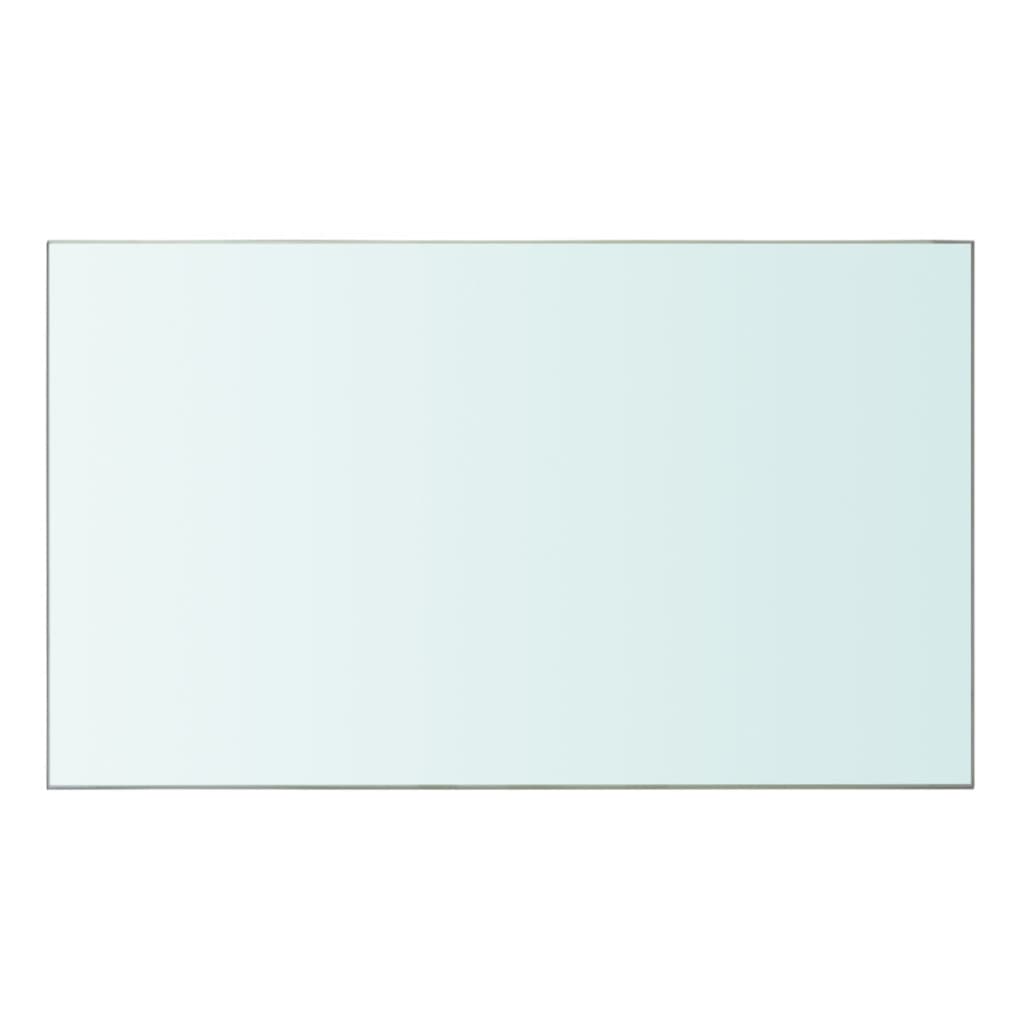 vidaXL Плоча за рафт, прозрачно стъкло, 50 x 30 см
