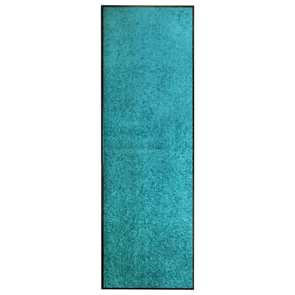 vidaXL Перима изтривалка, синьо-зелена, 60x180 см