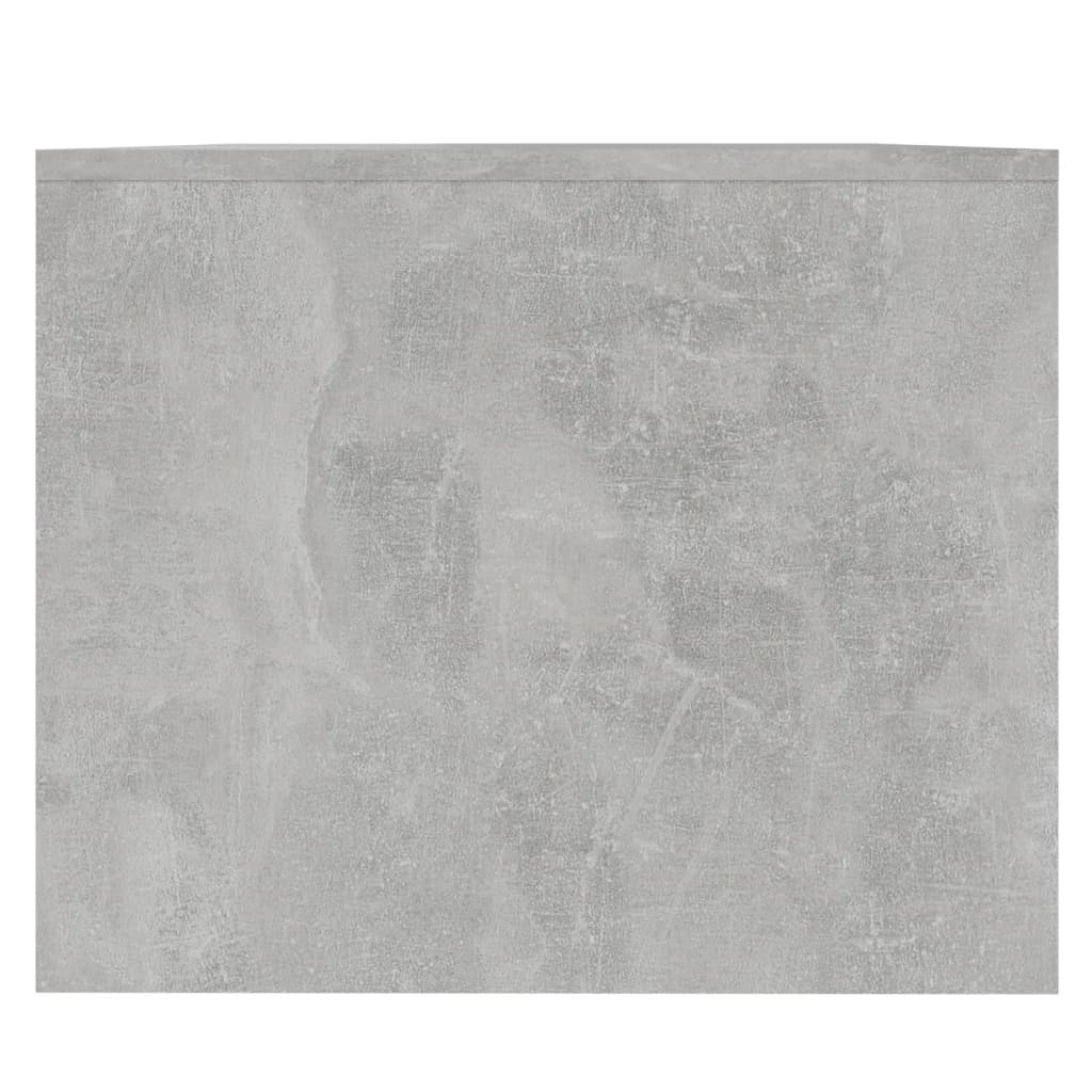 vidaXL Маса за кафе, бетонно сива, 90x50x41,5 см, ПДЧ